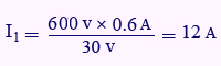 مثال برای محاسبه جریان اولیه ترانس