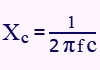 فرمول محاسبه راکتانس خازنی