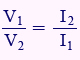 در یک ترانس نسبت ولتاژهای اولیه به ثانویه با نسبت جریان‌ها رابطه عکس دارد