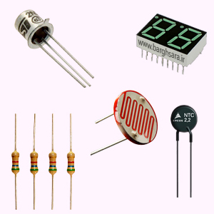 مقاومت الکتریکی، سون سگمنت، ترانزیستور، NTC و LDR
